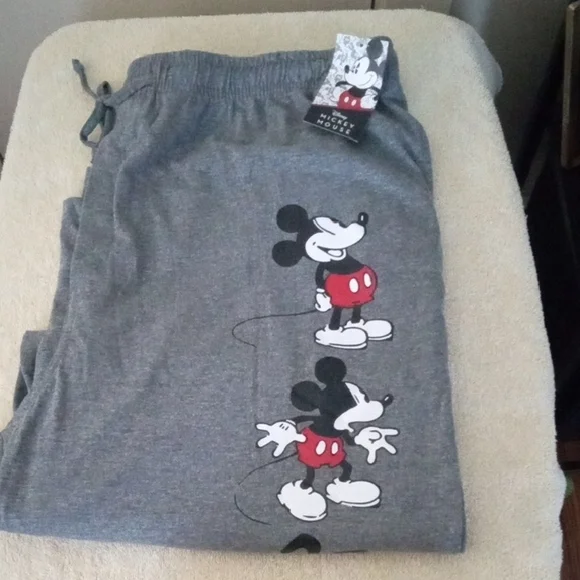 Disney Mickey Mouse Gray Lounge Pants - Picture 3 of 10